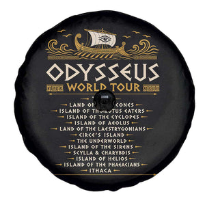 Odysseus World Tour Epic Journey Spare Tire Cover Funny Greek Mythology Odyssey History Gift