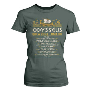 Odysseus World Tour Epic Journey T Shirt For Women Funny Greek Mythology Odyssey History Gift