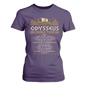 Odysseus World Tour Epic Journey T Shirt For Women Funny Greek Mythology Odyssey History Gift