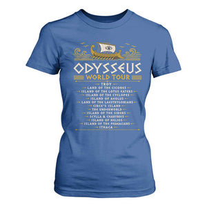 Odysseus World Tour Epic Journey T Shirt For Women Funny Greek Mythology Odyssey History Gift