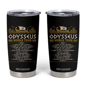 Odysseus World Tour Epic Journey Tumbler Cup Funny Greek Mythology Odyssey History Gift