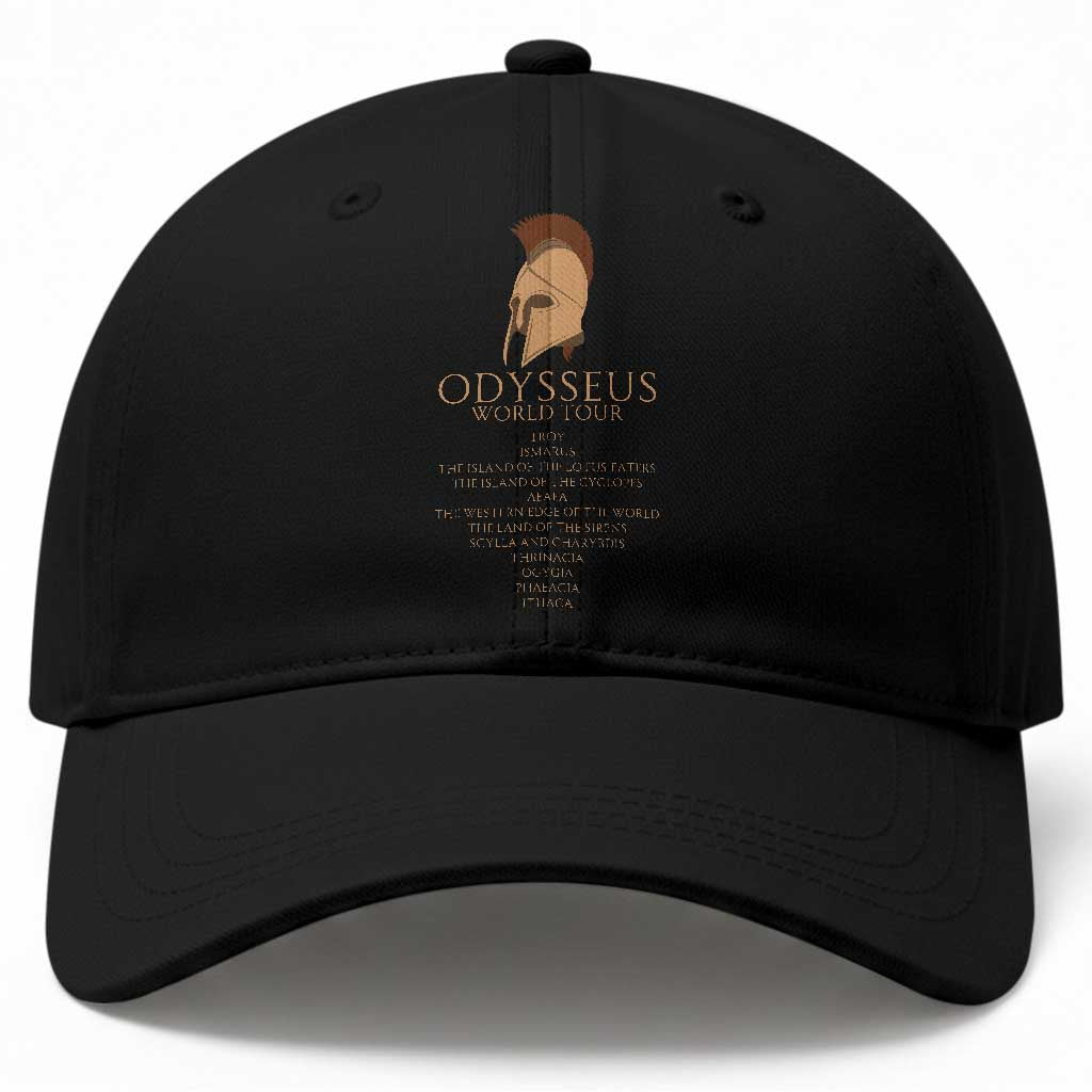 Odysseus Ancient Greek Odyssey World Tour Baseball Cap Mythology Corinthian Helmet History Lover Gift TS02 Print Your Wear