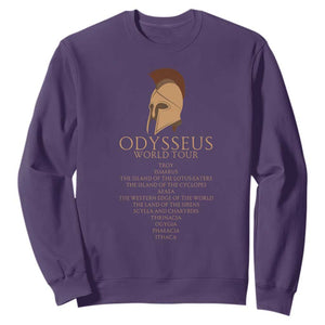 Odysseus Ancient Greek Odyssey World Tour Sweatshirt Mythology Corinthian Helmet History Lover Gift