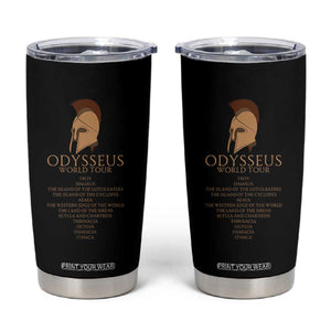 Odysseus Ancient Greek Odyssey World Tour Tumbler Cup Mythology Corinthian Helmet History Lover Gift