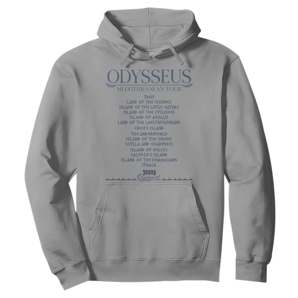 Odysseus Mediterranean Tour Hoodie Funny Greek Mythology Ancient History Graphic
