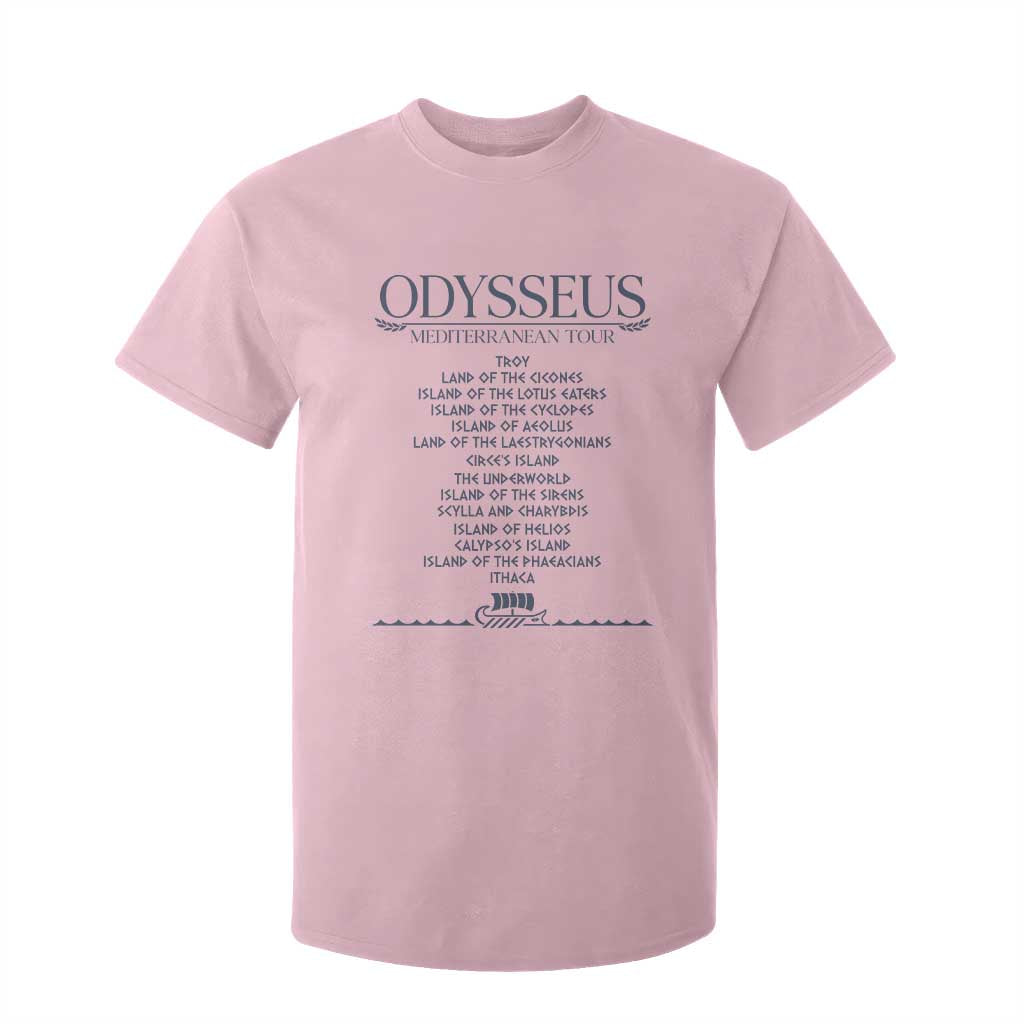 Odysseus Mediterranean Tour T Shirt For Kid Funny Greek Mythology Ancient History Graphic