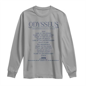Odysseus Mediterranean Tour Long Sleeve Shirt Funny Greek Mythology Ancient History Graphic