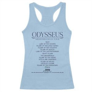 Odysseus Mediterranean Tour Racerback Tank Top Funny Greek Mythology Ancient History Graphic