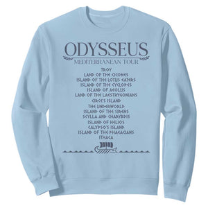 Odysseus Mediterranean Tour Sweatshirt Funny Greek Mythology Ancient History Graphic