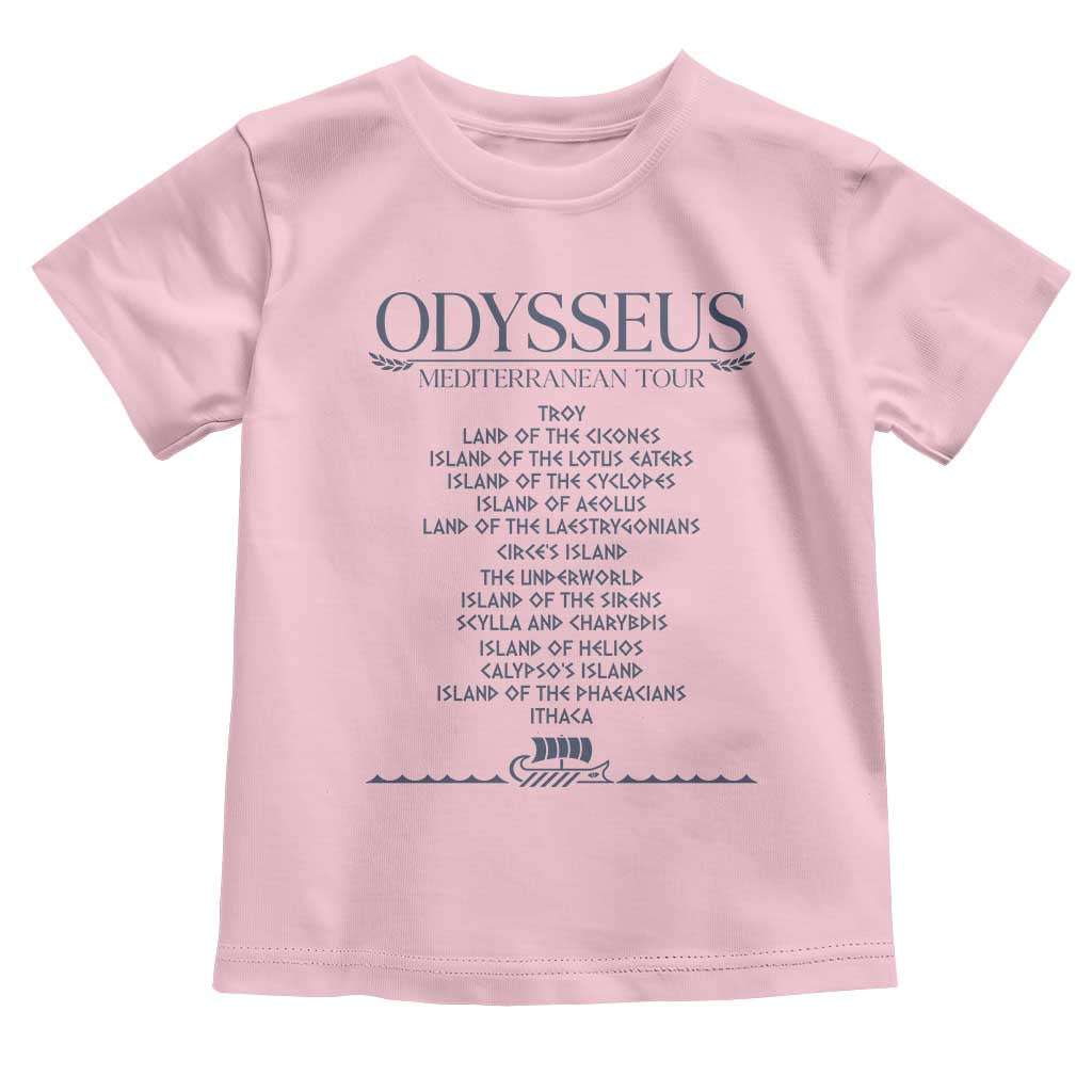 Odysseus Mediterranean Tour Toddler T Shirt Funny Greek Mythology Ancient History Graphic