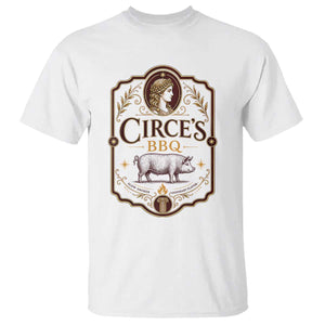Circes BBQ Funny Greek Mythology Dark Humor T Shirt Slow Smoked Legendary Flavor Odysseus Pigs Odyssey Parody