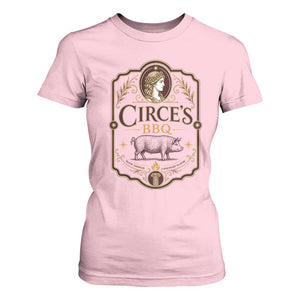Circes BBQ Funny Greek Mythology Dark Humor T Shirt For Women Slow Smoked Legendary Flavor Odysseus Pigs Odyssey Parody