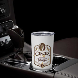 Circes BBQ Funny Greek Mythology Dark Humor Tumbler Cup Slow Smoked Legendary Flavor Odysseus Pigs Odyssey Parody