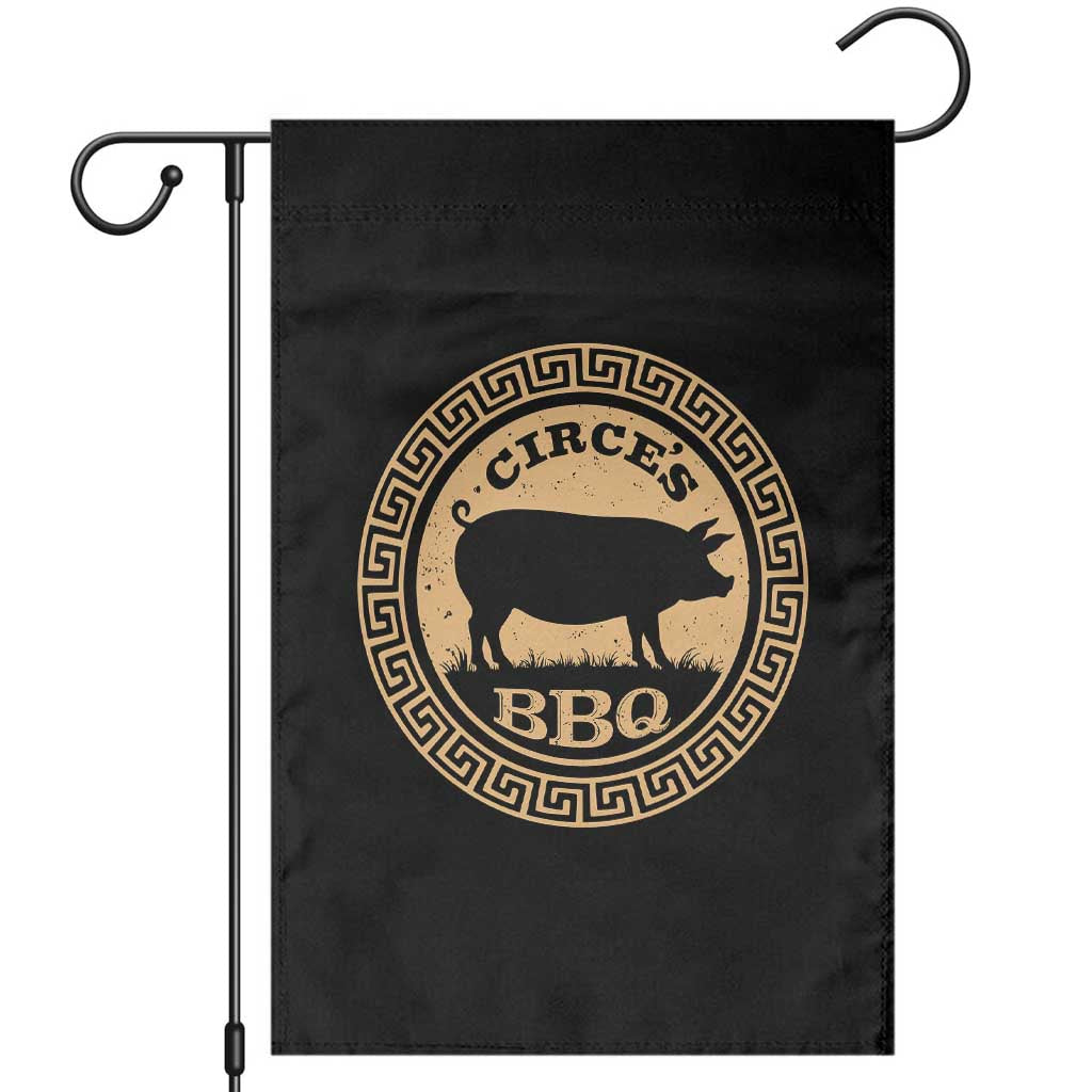 Circes BBQ Ancient Greek Mythology Dark Humor Garden Flag Odysseus Pigs Odyssey Parody History Lover Gift TS02 Black Print Your Wear
