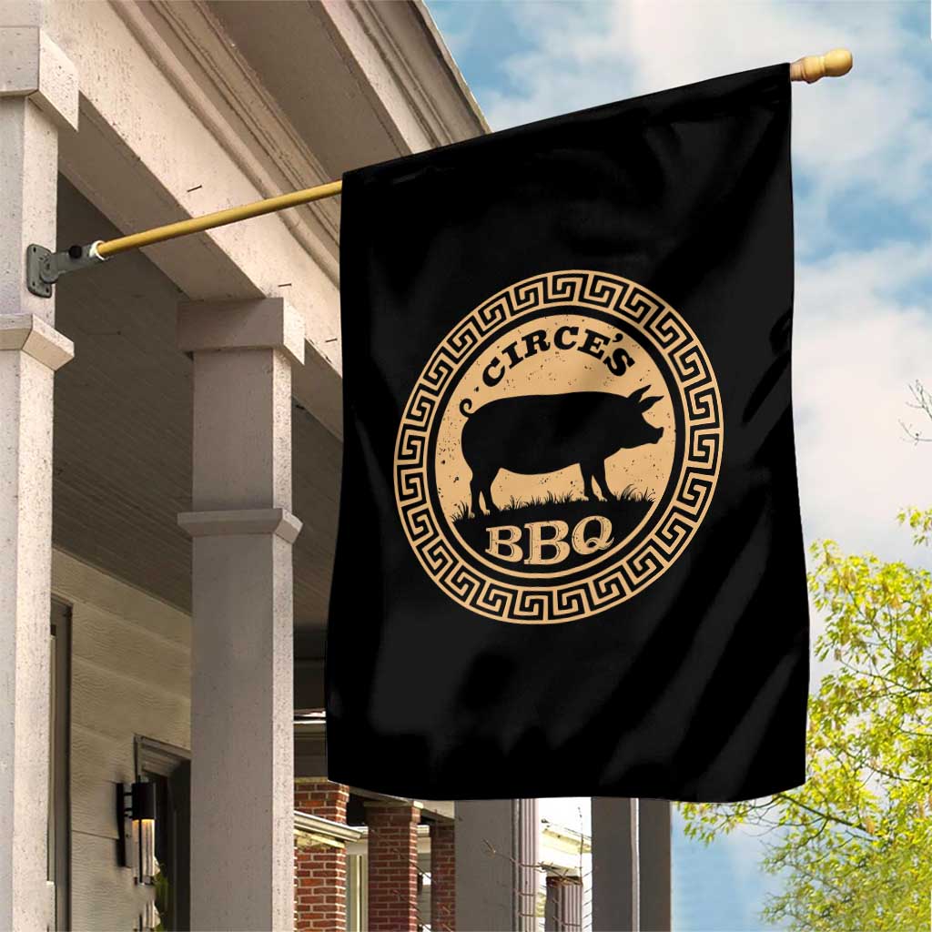 Circes BBQ Ancient Greek Mythology Dark Humor Garden Flag Odysseus Pigs Odyssey Parody History Lover Gift