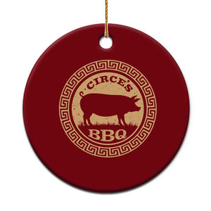 Circes BBQ Ancient Greek Mythology Dark Humor Ceramic Ornament Odysseus Pigs Odyssey Parody History Lover Gift
