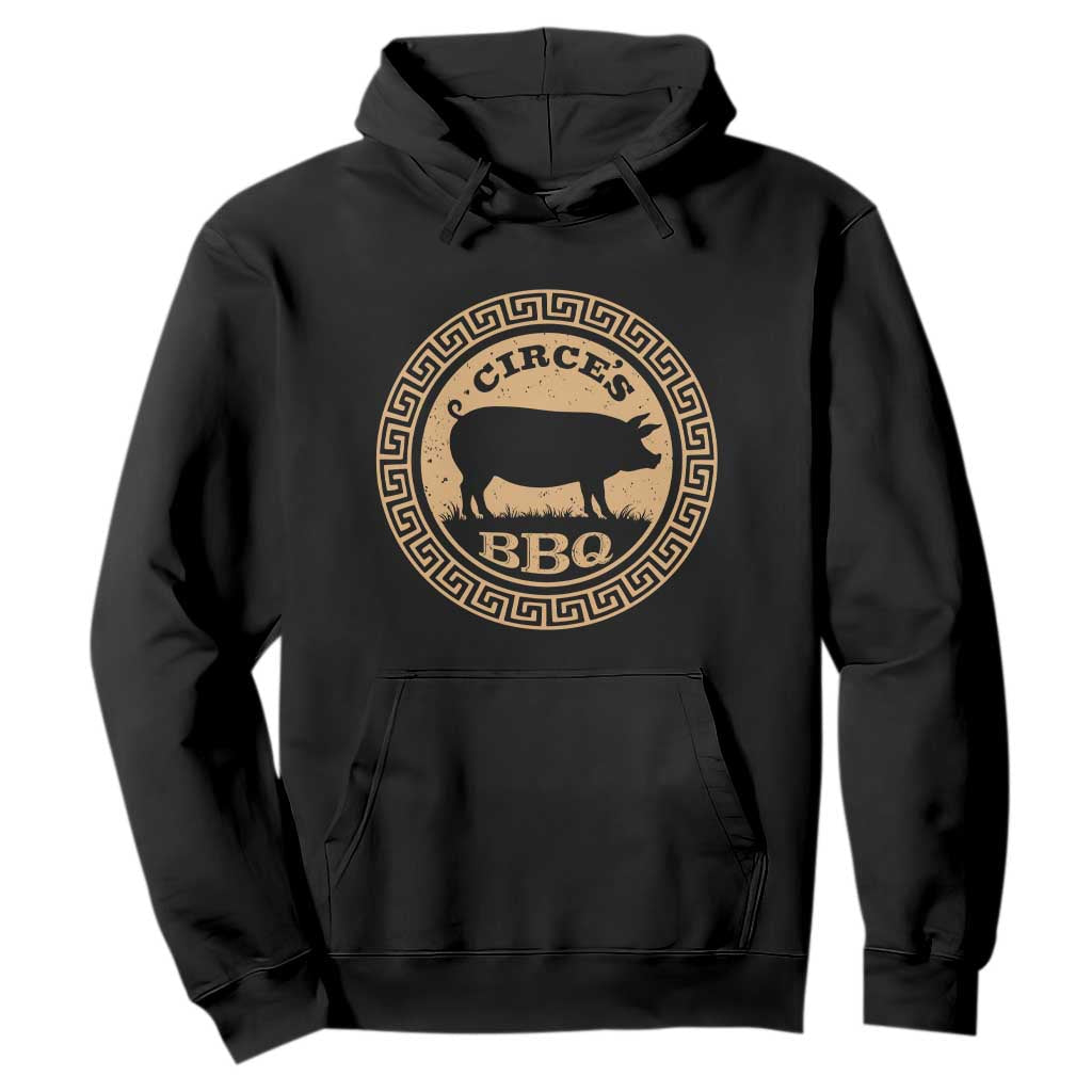 Circes BBQ Ancient Greek Mythology Dark Humor Hoodie Odysseus Pigs Odyssey Parody History Lover Gift TS02 Black Print Your Wear