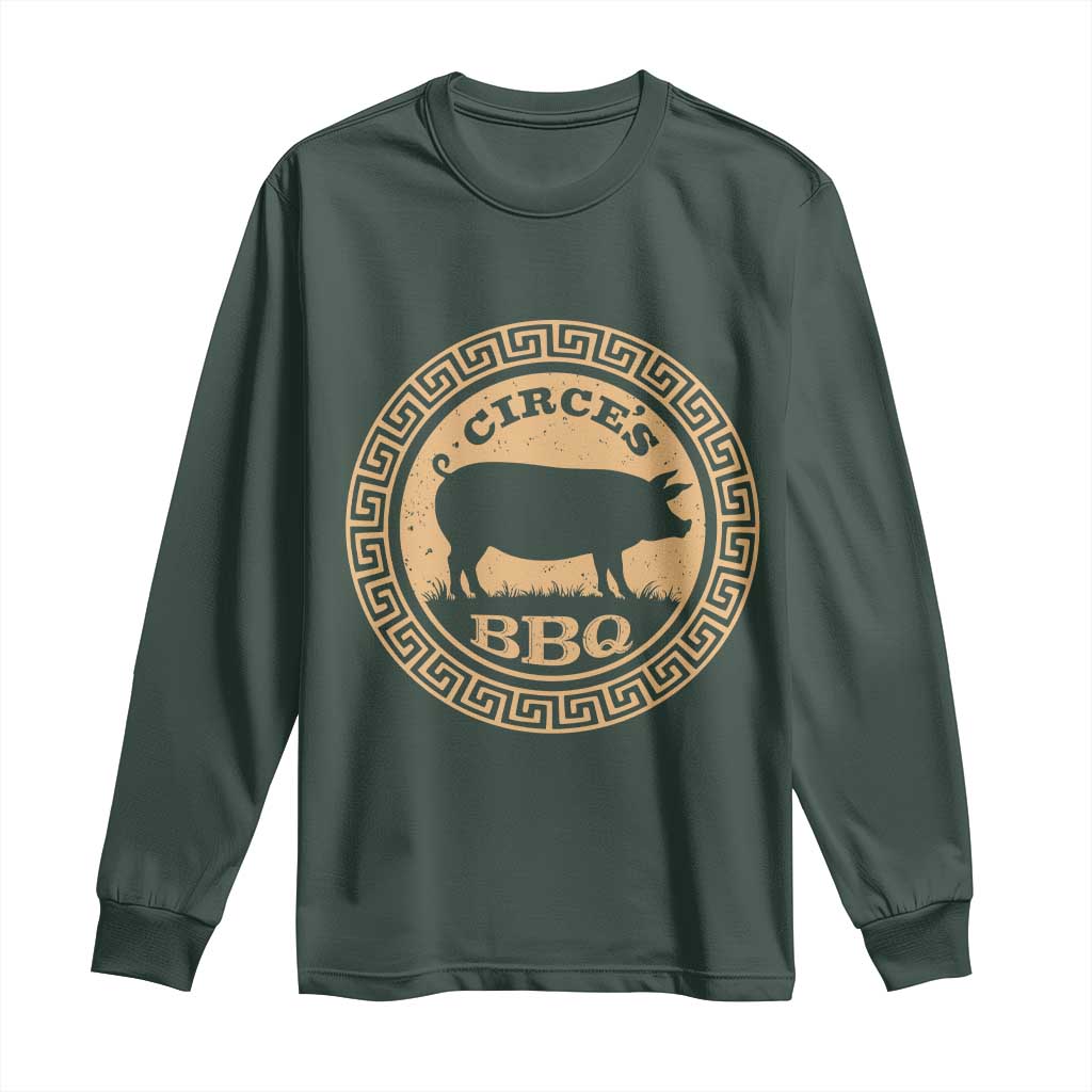 Circes BBQ Ancient Greek Mythology Dark Humor Long Sleeve Shirt Odysseus Pigs Odyssey Parody History Lover Gift