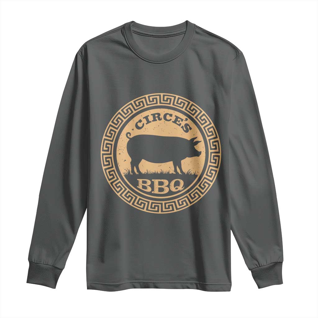 Circes BBQ Ancient Greek Mythology Dark Humor Long Sleeve Shirt Odysseus Pigs Odyssey Parody History Lover Gift