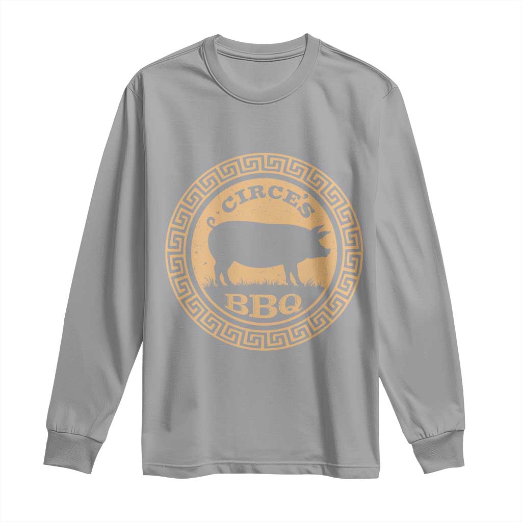 Circes BBQ Ancient Greek Mythology Dark Humor Long Sleeve Shirt Odysseus Pigs Odyssey Parody History Lover Gift