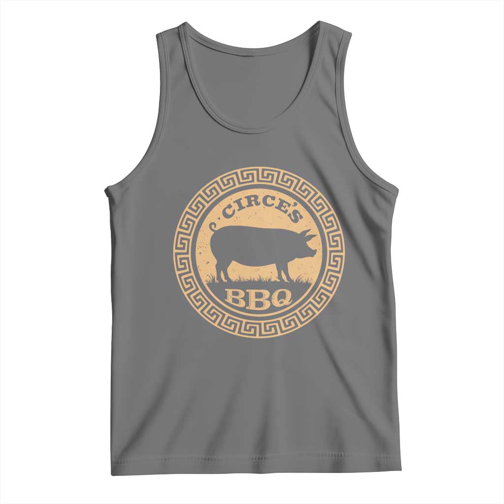 Circes BBQ Ancient Greek Mythology Dark Humor Tank Top Odysseus Pigs Odyssey Parody History Lover Gift