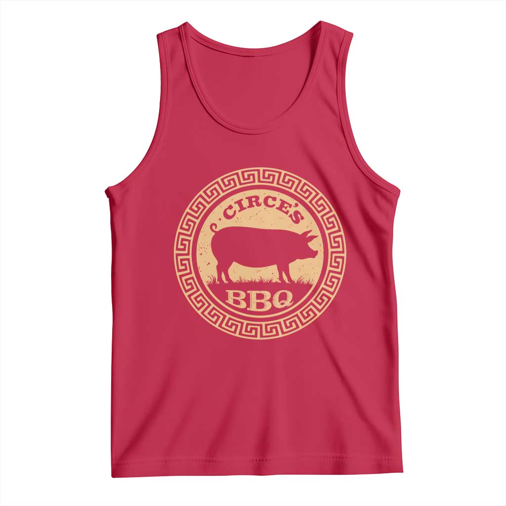 Circes BBQ Ancient Greek Mythology Dark Humor Tank Top Odysseus Pigs Odyssey Parody History Lover Gift