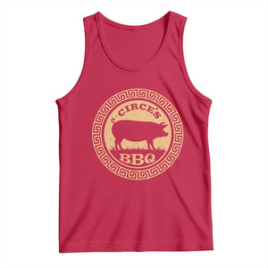 Circes BBQ Ancient Greek Mythology Dark Humor Tank Top Odysseus Pigs Odyssey Parody History Lover Gift