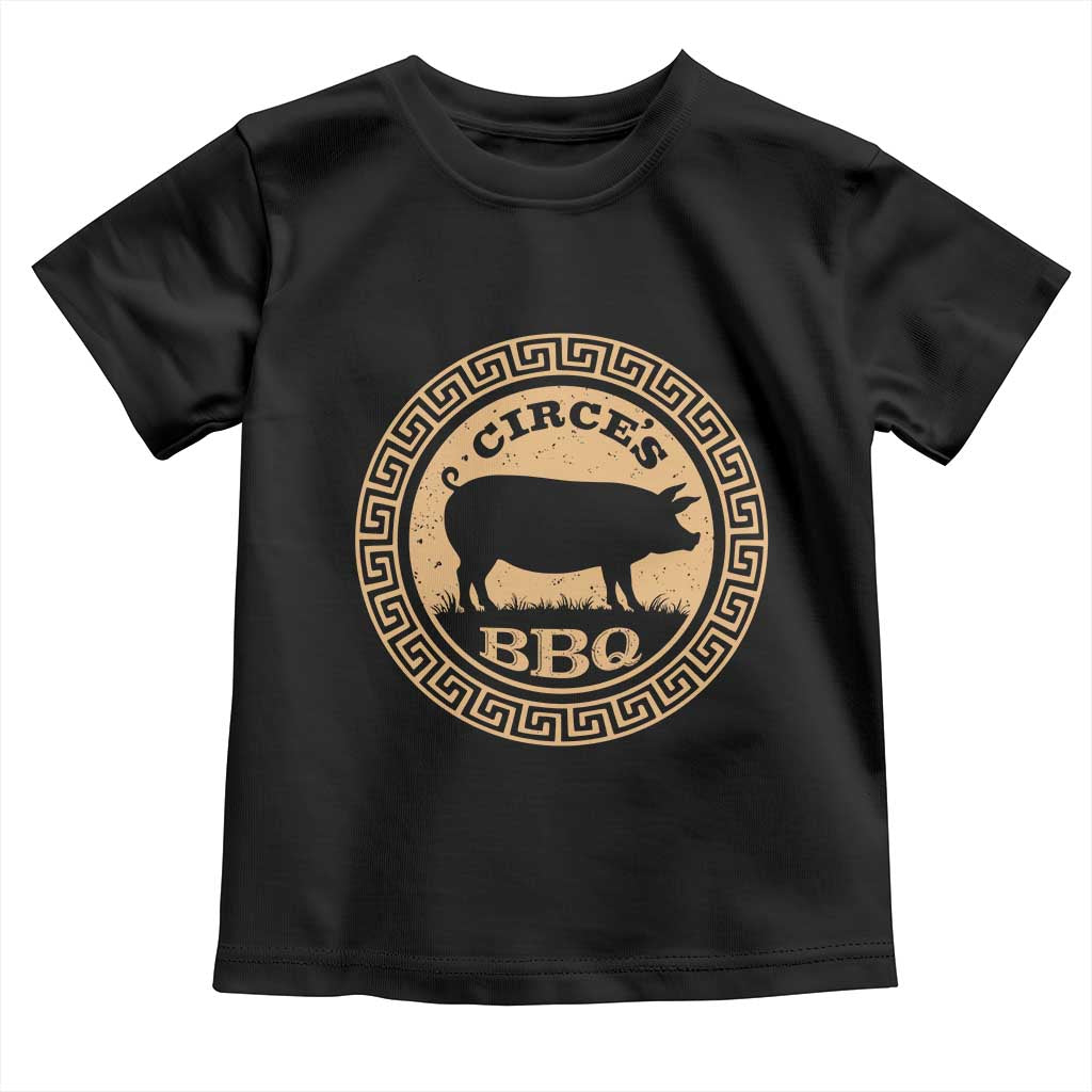 Circes BBQ Ancient Greek Mythology Dark Humor Toddler T Shirt Odysseus Pigs Odyssey Parody History Lover Gift TS02 Black Print Your Wear