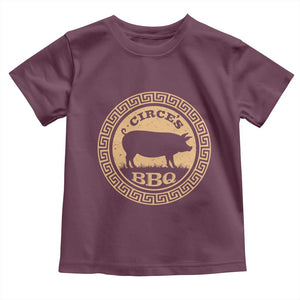 Circes BBQ Ancient Greek Mythology Dark Humor Toddler T Shirt Odysseus Pigs Odyssey Parody History Lover Gift