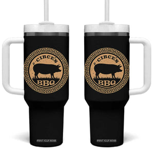 Circes BBQ Ancient Greek Mythology Dark Humor Tumbler With Handle Odysseus Pigs Odyssey Parody History Lover Gift