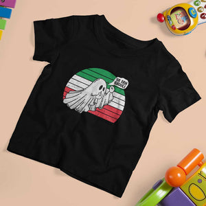 Italian Ghost T Shirt For Kid Va Fan Ghoul Retro Funny Halloween TS02 Black Print Your Wear