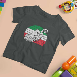 Italian Ghost T Shirt For Kid Va Fan Ghoul Retro Funny Halloween TS02 Dark Heather Print Your Wear