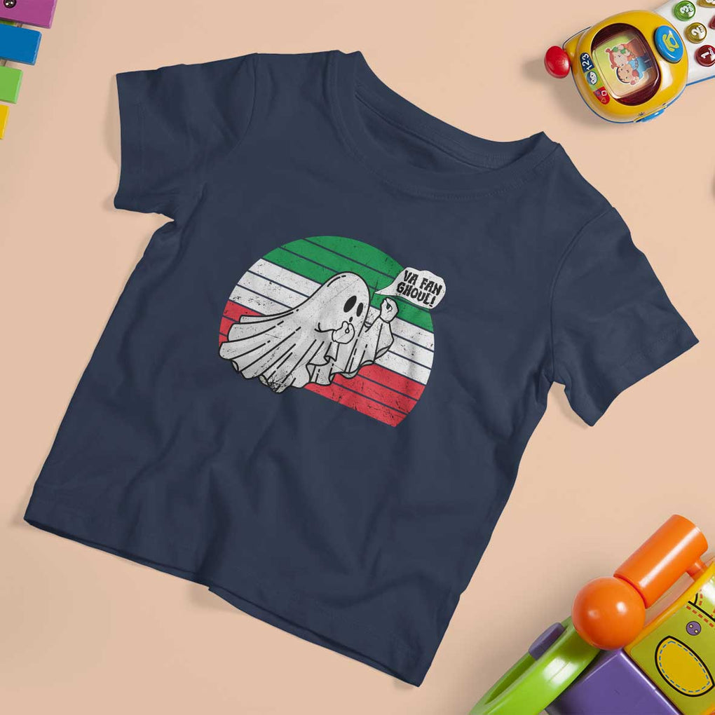 Italian Ghost T Shirt For Kid Va Fan Ghoul Retro Funny Halloween TS02 Navy Print Your Wear