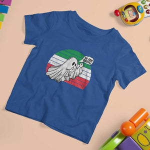 Italian Ghost T Shirt For Kid Va Fan Ghoul Retro Funny Halloween TS02 Royal Blue Print Your Wear