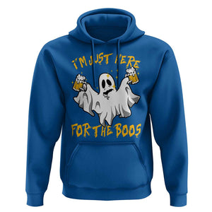 Ghost Halloween Costume Hoodie I'm Just Here For The Boos Drunk Drinking Boo Sheet TS02 Royal Blue Print Your Wear