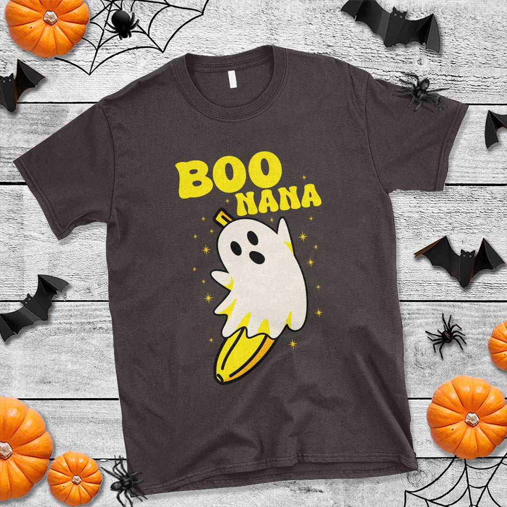 Boonana Funny Banana Ghost Halloween Costume Banana Lover T Shirt TS02 Dark Chocolate Print Your Wear
