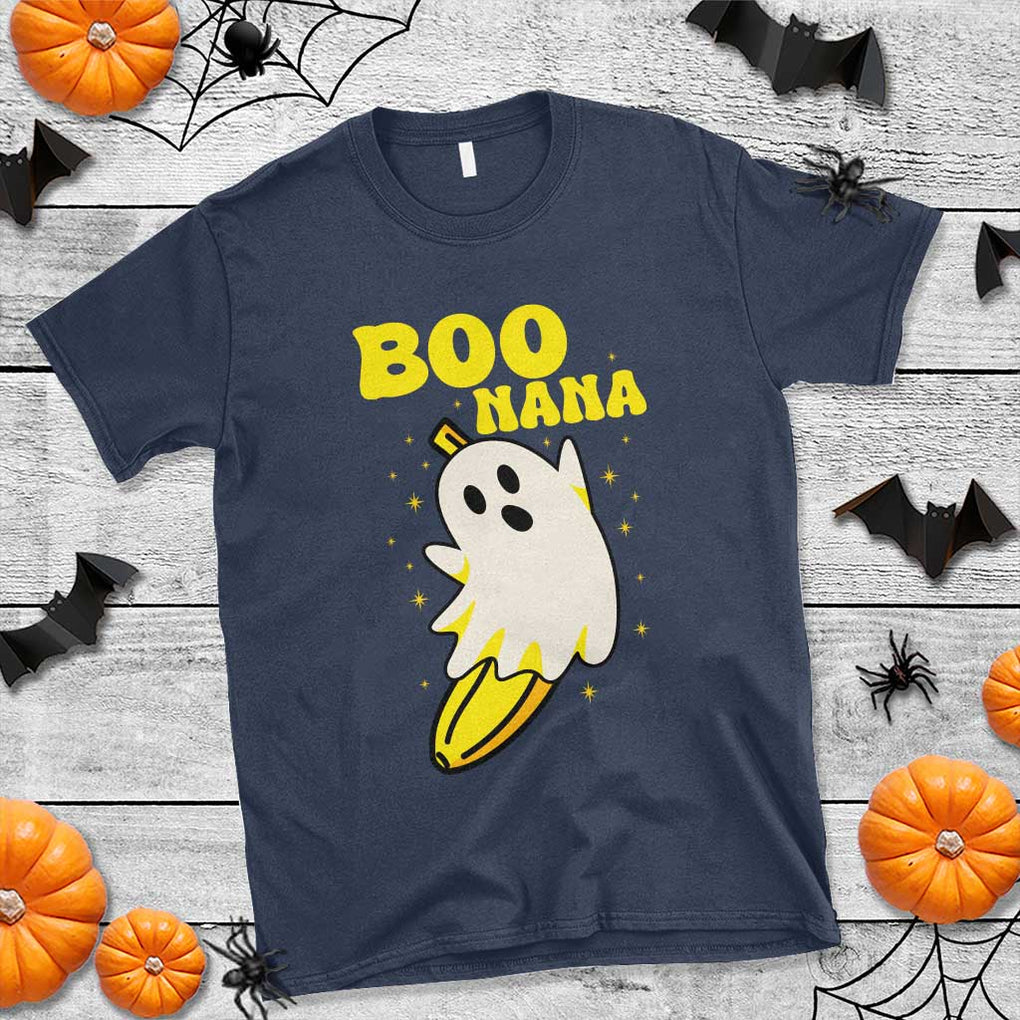 Boonana Funny Banana Ghost Halloween Costume Banana Lover T Shirt TS02 Navy Print Your Wear