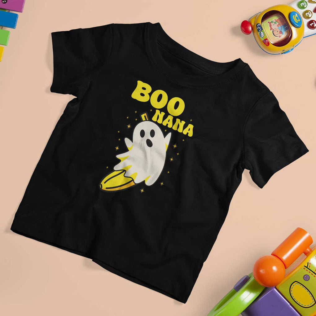 Boonana Funny Banana Ghost Halloween Costume Banana Lover T Shirt For Kid TS02 Black Print Your Wear