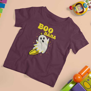 Boonana Funny Banana Ghost Halloween Costume Banana Lover T Shirt For Kid TS02 Maroon Print Your Wear