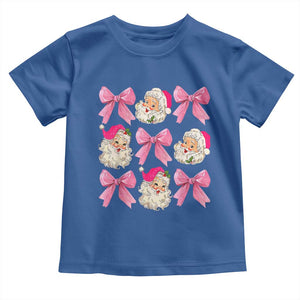 Vintage Pink Christmas Coquette Bow Baby Shirt Santa Claus Festive Xmas Vibe TS02 Royal Blue Print Your Wear