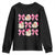 Vintage Pink Christmas Coquette Bow Youth Sweatshirt Santa Claus Festive Xmas Vibe TS02 Black Print Your Wear