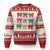 Merry Christmas Coquette Bow Ugly Christmas Sweater Festive Xmas Vibe TS02 Red Print Your Wear