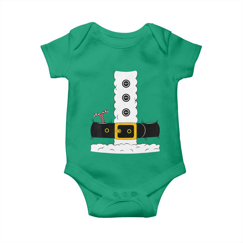 Santa Claus Suit Costume Baby Onesie Retro Festive Christmas Vibe TS02 Irish Green Print Your Wear