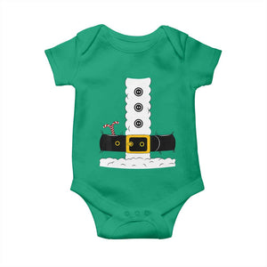 Santa Claus Suit Costume Baby Onesie Retro Festive Christmas Vibe TS02 Irish Green Print Your Wear