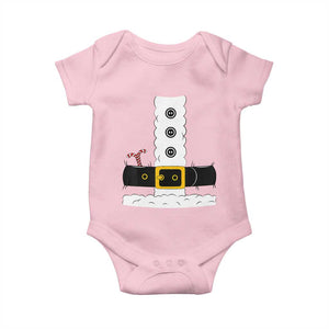 Santa Claus Suit Costume Baby Onesie Retro Festive Christmas Vibe TS02 Light Pink Print Your Wear