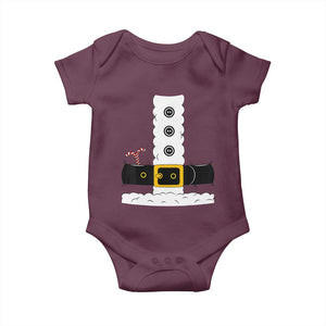 Santa Claus Suit Costume Baby Onesie Retro Festive Christmas Vibe TS02 Maroon Print Your Wear