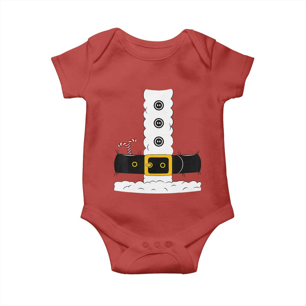 Santa Claus Suit Costume Baby Onesie Retro Festive Christmas Vibe TS02 Red Print Your Wear
