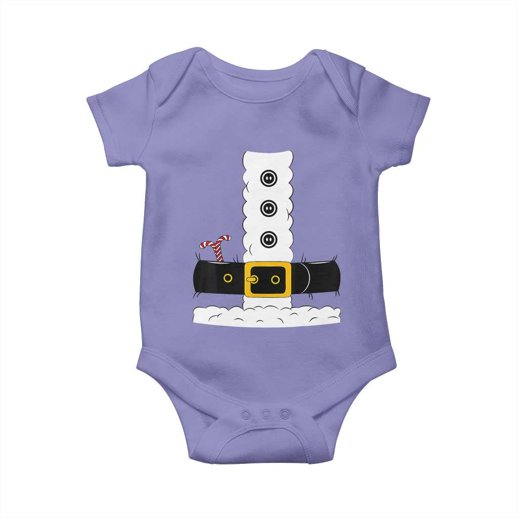 Santa Claus Suit Costume Baby Onesie Retro Festive Christmas Vibe TS02 Violet Print Your Wear