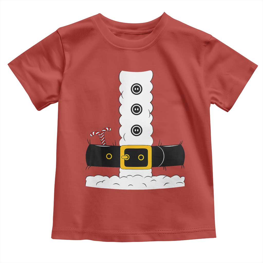 Santa Claus Suit Costume Baby Shirt Retro Festive Christmas Vibe TS02 Red Print Your Wear
