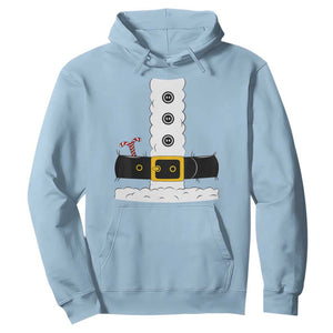 Santa Claus Suit Costume Hoodie Retro Festive Christmas Vibe TS02 Light Blue Print Your Wear